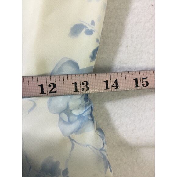 AW BRIDAL 4 S Blue Botanical Floral Petronilla formal party maxi dress NEW B147 - Picture 7 of 9